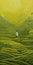 Endless Green Tea Field: A Colorful Journey Through Nature