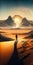 Endless Horizons Arid Landscapes Adventure Landscape Mobile Wallpaper. Generative AI