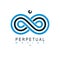 Endless Infinity Loop conceptual logo, vector special sign.