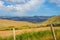 Endless kazakh grassland steppe landscape