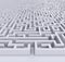 Endless maze concept, labyrinth background 3d rendering