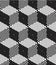 Endless monochrome symmetric pattern, graphic design. Geometric