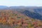 Endless mountains fall view