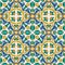 Endless pattern with geometric motif, vector decor