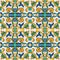 Endless pattern with geometric motif, vector decor