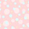 Endless print with repeating coloured round dots. Cute seamless pattern.