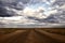 Endless road across the steppe