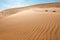Endless sand waves on sand dunes of Namib Desert