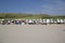 Endless series of beach huts