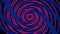 Endless spinning revolving spiral, hypnotizing effect, seamless loop. Animation. Abstract bright helix in purple and