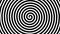 Endless spiral animation, hypnosis visualization conept. Black and white spiral