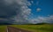 The endless steppes of Khakassia windy