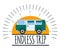 Endless Trip. Family Road Travel. Label, Badge and Banner. Concept Travel Automobile for Web, Print, T-Shirt. Logo, Icon and