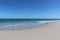 Endless white sand beach, blue ocean and sky - Perth Beach, Western Australia