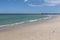 Endless white sand beach with pier In Glenelg, South Australia