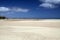 Endless wide tideland in the lagoon of Gorriones, Playa de Sotavento, Costa calma, Fuerteventura, Spain