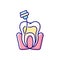 Endodontics RGB color icon