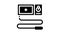 endoscope tool glyph icon animation