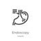 endoscopy icon vector from hospital collection. Thin line endoscopy outline icon vector illustration. Outline, thin line endoscopy