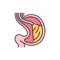 Endoscopy olor line icon. Pictogram for web page, mobile app, promo.