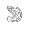 Endoscopy olor line icon. Pictogram for web page, mobile app, promo.