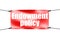 Endowment policy word with red banner