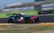 Endurance touring championship. Spectacular side view of BMW M5 in action during the