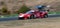 Endurance touring championship. Spectacular side view of Ferrari 388 in action during