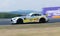 Endurance touring championship. Spectacular side view of Mercedes AMG in action during