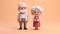 Enduring Love: Tiny Cute 3D Elderly Couple