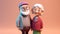 Enduring Love: Tiny Cute 3D Elderly Couple