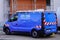 ENEDIS edf logo and text sign on blue van truck of french electricity provider