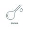 Enema vector line icon, linear concept, outline sign, symbol