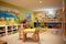 Energetic Children\\\'s Playroom: Vivid Furnishings, Innovative Storage, and Captivating Artwork