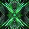 Energetic digital art piece with abstract green neon lines creating a visually striking composition on a dark black background3