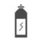 Energetic drink bottle power silhouette icon design