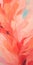 Energetic Floral Explosions: Abstract Painting On Coral Background