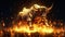 Energetic glow engulfs the mighty presence of the Bitcoin bull