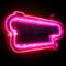 Energetic neon style Pink chat icon adds a vibrant touch