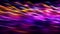 Energetic vibrations: lines of high-speed neon light waves create a dynamic movement of intense and luminous colors: purple and