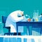Energized Polar Bear Scientist