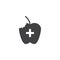 Energy apple vector icon