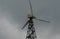 ENERGY- Canada- Close Up View of an Antique Wind Turbine