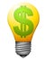 Energy Costs Lightbulb Dollar