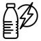 Energy drink icon outline vector. Metabolic diet