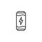 Energy drink outline icon