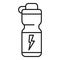 Energy drink vacuum insulated icon, outline style