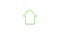 Energy efficiency chart and house concept. Home icon . Solar power. Green home. stock illustration.