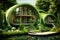 Energy-efficient Green eco house. Generate Ai