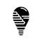 energy efficient lighting green building glyph icon vector illustration